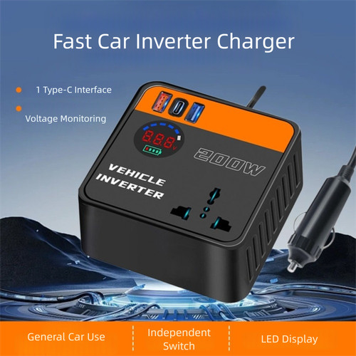 200w car inverter 12v - 200w, to