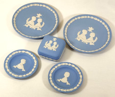 Wedgwood 1981 Wedding Memorabilia Charles Diana Jasperware Blue Royal Vintage