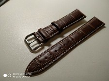 For-Rotary-Watch-BLACK/Brown-Genuine-Leather-Strap-Band-buckle 18/19/20/21/22/24