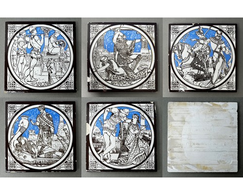Antique minton tiles john - antique,
