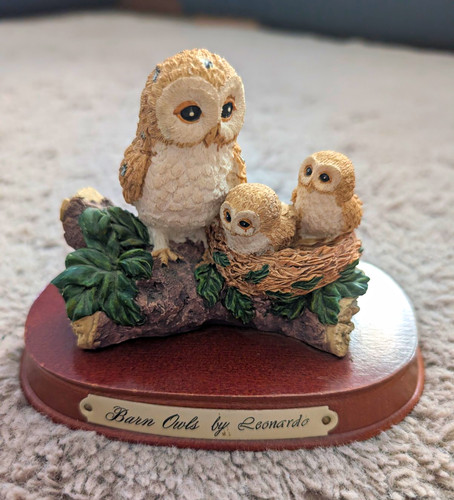 Leonardo barn owls resin - barn,