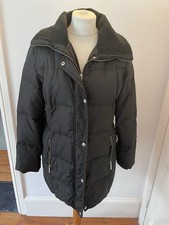 MICHAEL KORS Ladies' Black Designer Down Padded Coat-Size Med-VGC