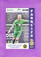 Aveley v Basildon United  18/19