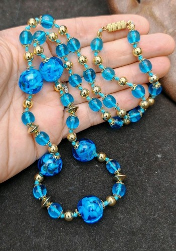 1970s bright blue murano - blue,