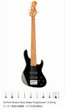 Sadowsky 5-String Electric Bass Guitar 24-Fret Black Used From Japan w/Soft Case