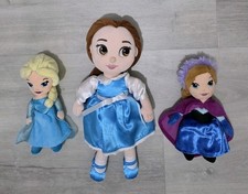 3 x DISNEY PRINCESS PLUSH DOLL