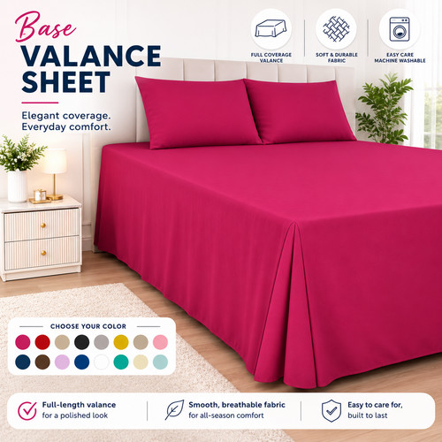Base valance sheet - valance, polycotton