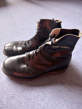 Vintage 1980's Dr Martens English Made 'Black Gammon' Size 7.5 (Label Size 8).