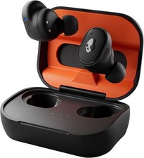Skullcandy Grind Fuel In-Ear Wireless Earbuds 40 Hr Bat. iQ Alexa Black / Orange