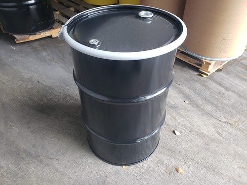 New gallon steel drum open - new,