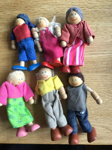 Wooden dolls house - wooden, 6