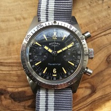 Vintage Rotary Aquaplunge Chronograph Men's Watch