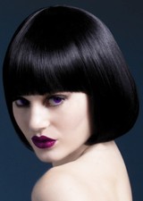Deluxe Gothic Black Bobbed