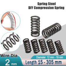 Compression Spring Steel 2 mm Wire Dia Small Pressure Springs / Coil Spring
