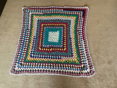Vintage afghan blanket throw - afghan,