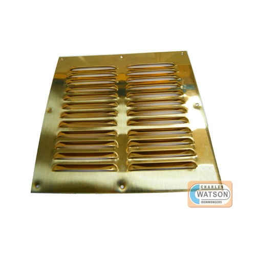 Brass louvre vent cover - x, 6"