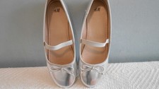 H&M FAUX SILVER LEATHER GIRLS
