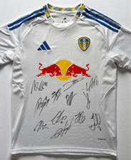 Signed LEEDS UNITED 25/26 Shirt by 12 -PROOF/COA- Stach Piroe Rodon Ampadu
