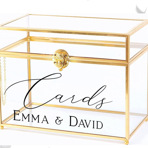 Elegant wedding card box