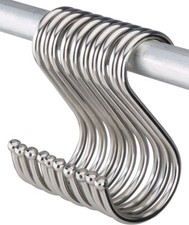 5x Stainless Steel "S" Hooks