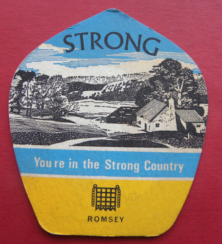 Strongs beer mat - strongs,