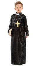 Kids Priest Costume Child Boys