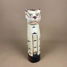 Indonesian Carved Wooden Cat