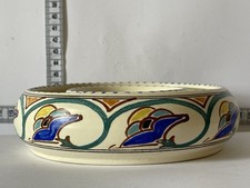 VINTAGE Honiton Devon Pottery Posy Ring Planter Vase Wade Poole Art Deco Era