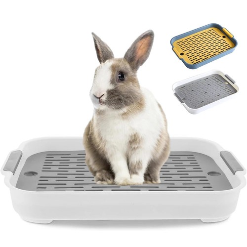 Rabbit litter tray 2tier flat - litter,