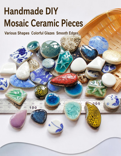 100g oval ceramic mosaic - oval, tiles