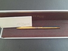 S.T.Dupont Classic De Paris Ballpoint 925 Silver Gold Plated Vermeil