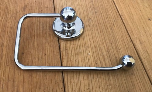 Vintage chrome brass toilet - vintage,