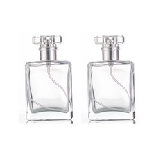 Clear Glass Empty Refillable Perfume  Spray Bottle 30ml x 2