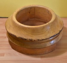 Versatile Vintage Millinery Solid Wooden Brim Block  58.5cm - Hat making