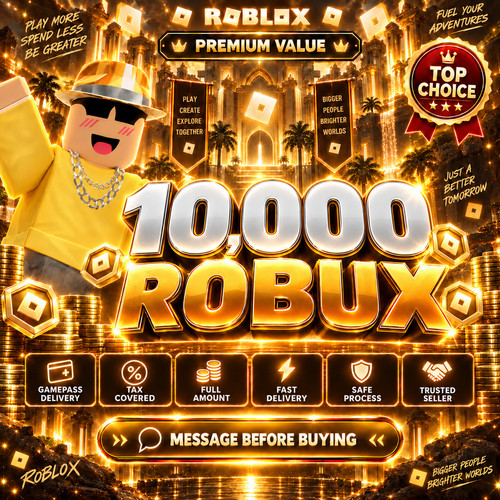 000 robux - 10,000, (tax