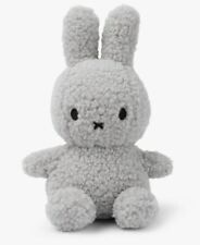 LIGHT GREY MIFFY TEDDY - 23CM - 100% RECYCLED MATERIALS SUPER SOFT PLUSH **NEW**