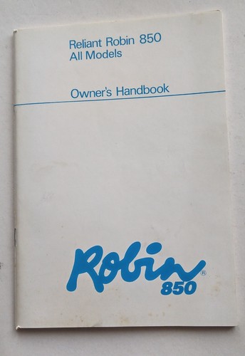 Reliant all robin - robin, 850
