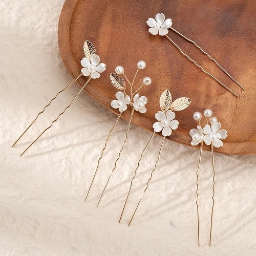 5pcs flower pearl wedding - flower,