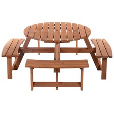 Outsunny 8 Seat Outdoor Wooden