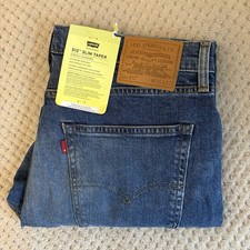 Levis 512 Jeans Size W36 L32 Measures L31 Blue Slim Tapered Leg Lot 512 New BNWT