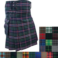 Men's Utility Kilt – Tactical Workwear Skirt – Heavy Duty Acrylic Wool Kilt