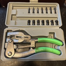 Beadsmith Mighty Punch Kit 7 Die Hole Punch 2.3 - 7.1mm for Gold/Silver/Copper