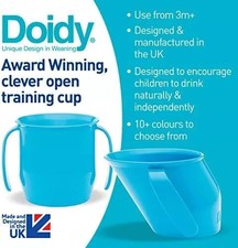 Doidy Cup - Training Sippy Cups for Toddlers & Babies - Unique Slanted Design T