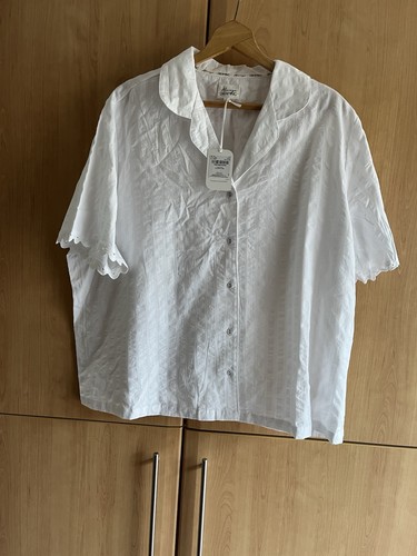 White cotton short sleeve - cotton,