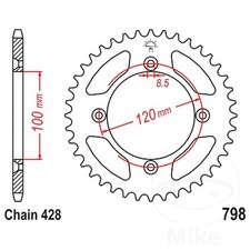 JT Rear Sprocket 50 Tooth 428