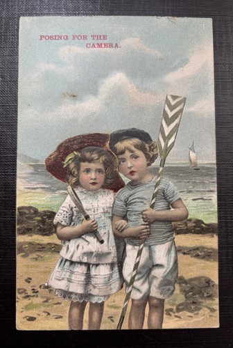 Souvenir postcard children - postcard, on