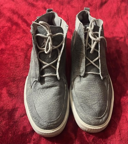 Men gray leather - men's,