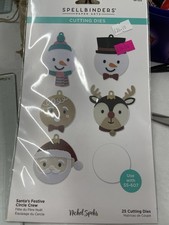 Spellbinders Santas Festive Circle Crew Die Set Works With S5-607