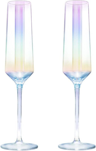 Crystal champagne flutes glass - crystal,
