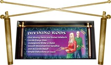 BRASS DIVINING RODS Boxed with